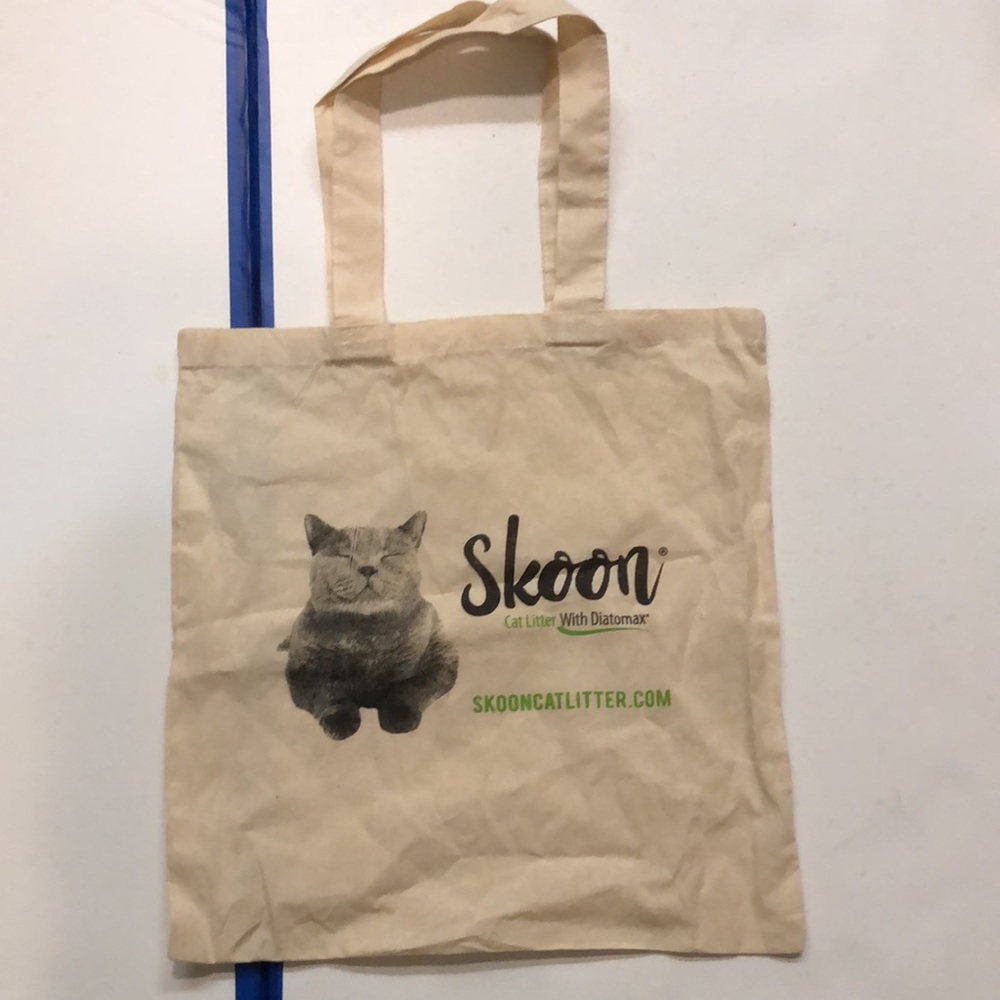 Skoon Cat Litter with Diatomax Thin Cotton Tote Bag